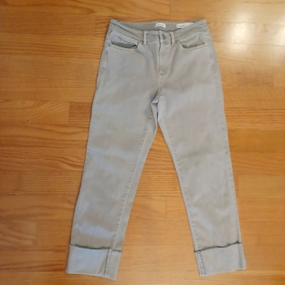 J. Jill Denim - J. JILL cropped jeans in an olive green washed size 2 petite